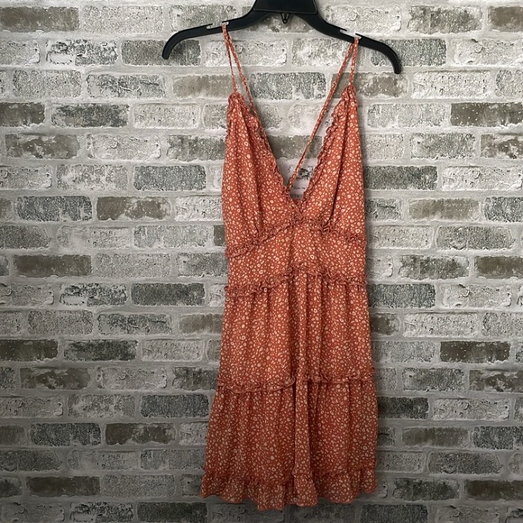 Dresses & Skirts - JULIANA’S Floral Baby Doll Dress Women's Large Deep V-neck Strappy Strapless